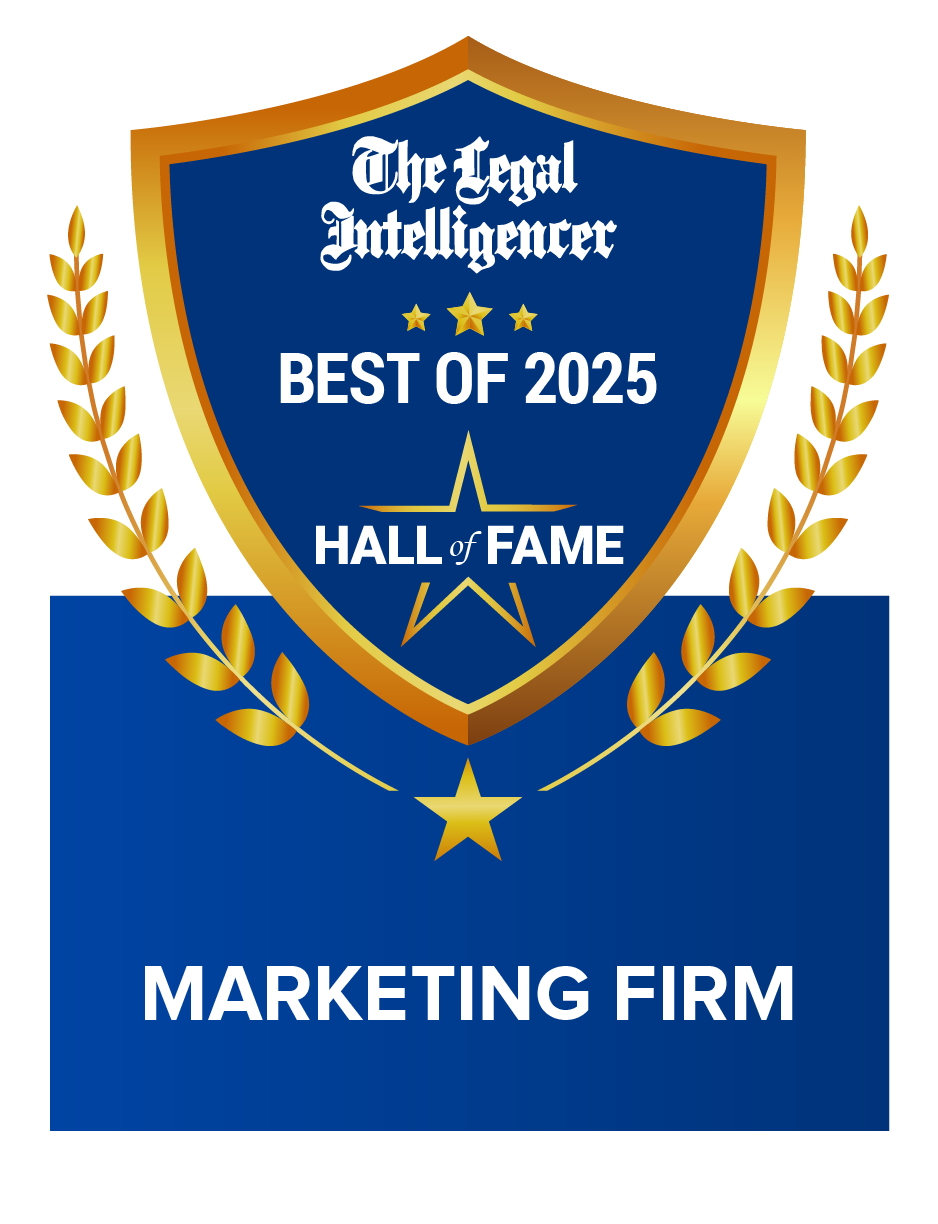 the Legal Intelligence Best of 2025 award badge - marketing Firm