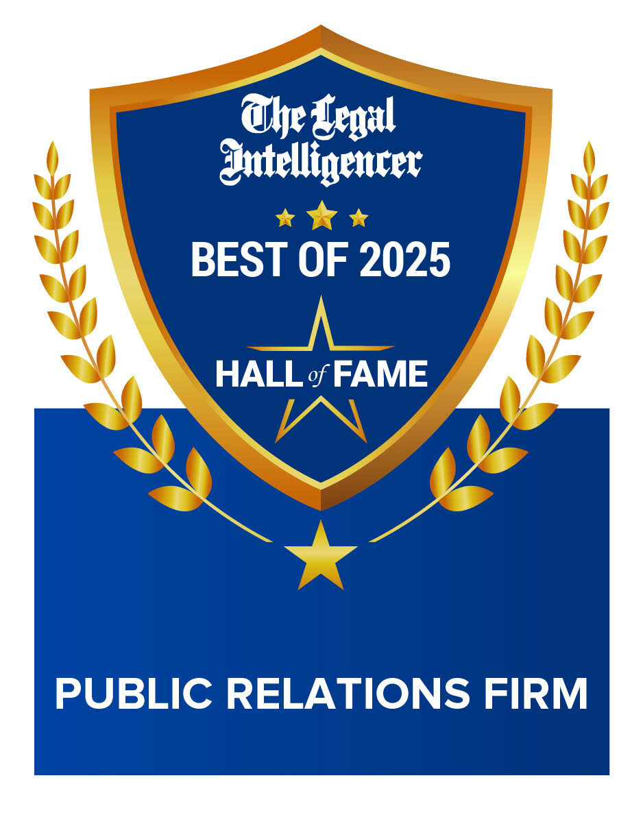 the Legal Intelligence Best of 2025 award badge - Public Relations Firm